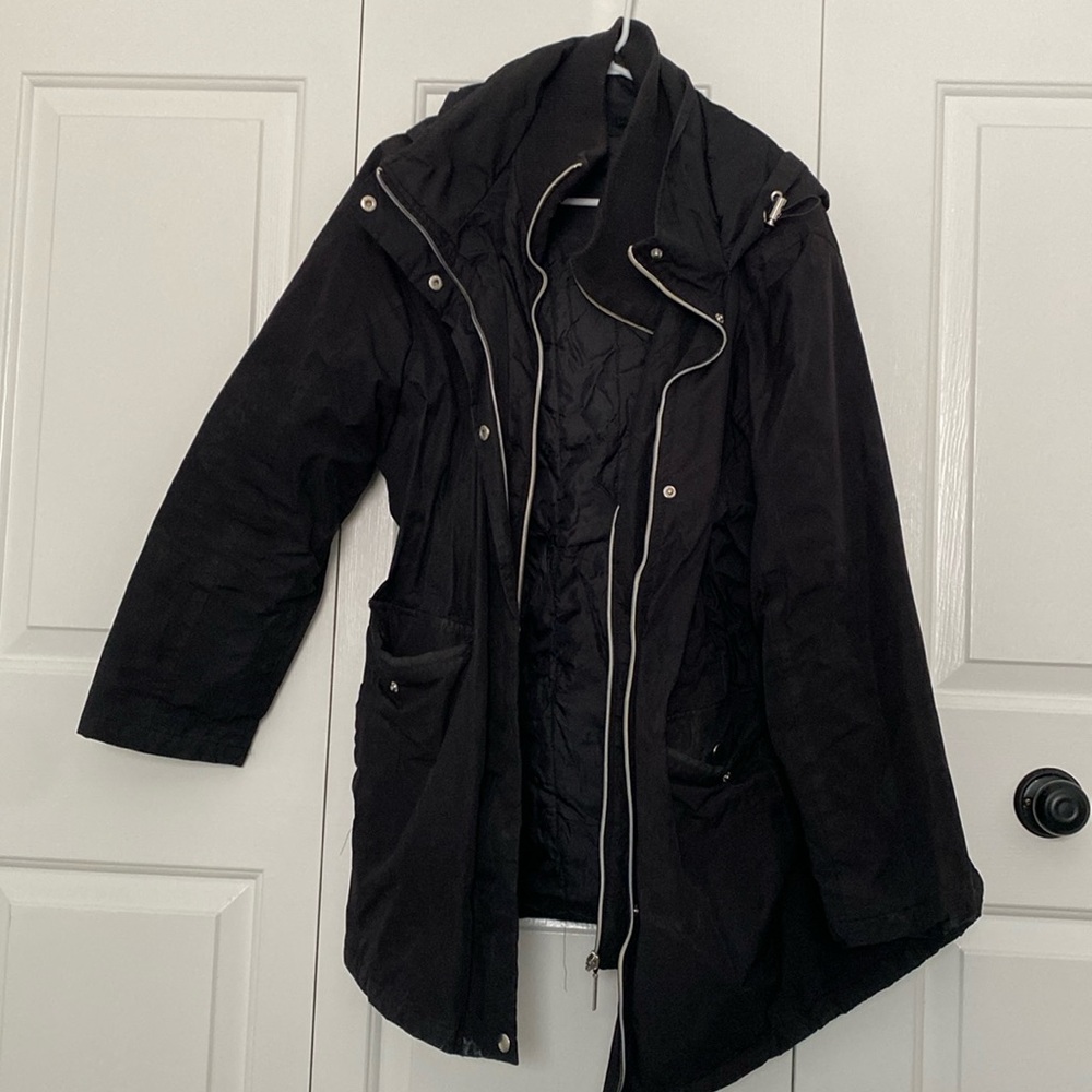 Hooded winter jacket